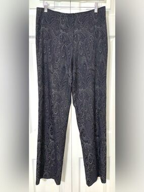 Renfrew Vintage Paisley Trousers Lined High Rise Straight Leg Size 8 EUC